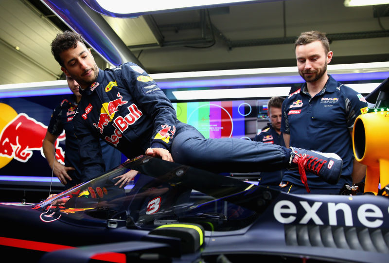 Red Bull’s aeroscreen. Photo credit: Mark Thompson/Getty Images